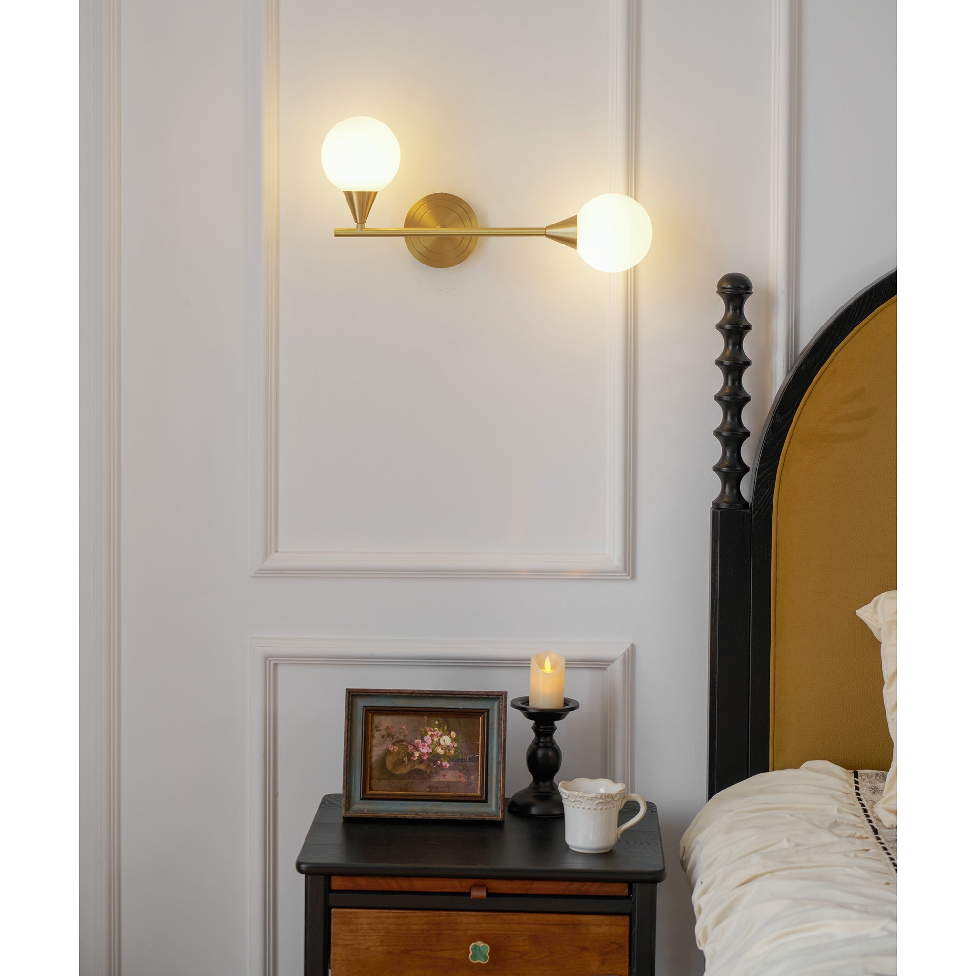 Holten Brass Armed Sconce D409