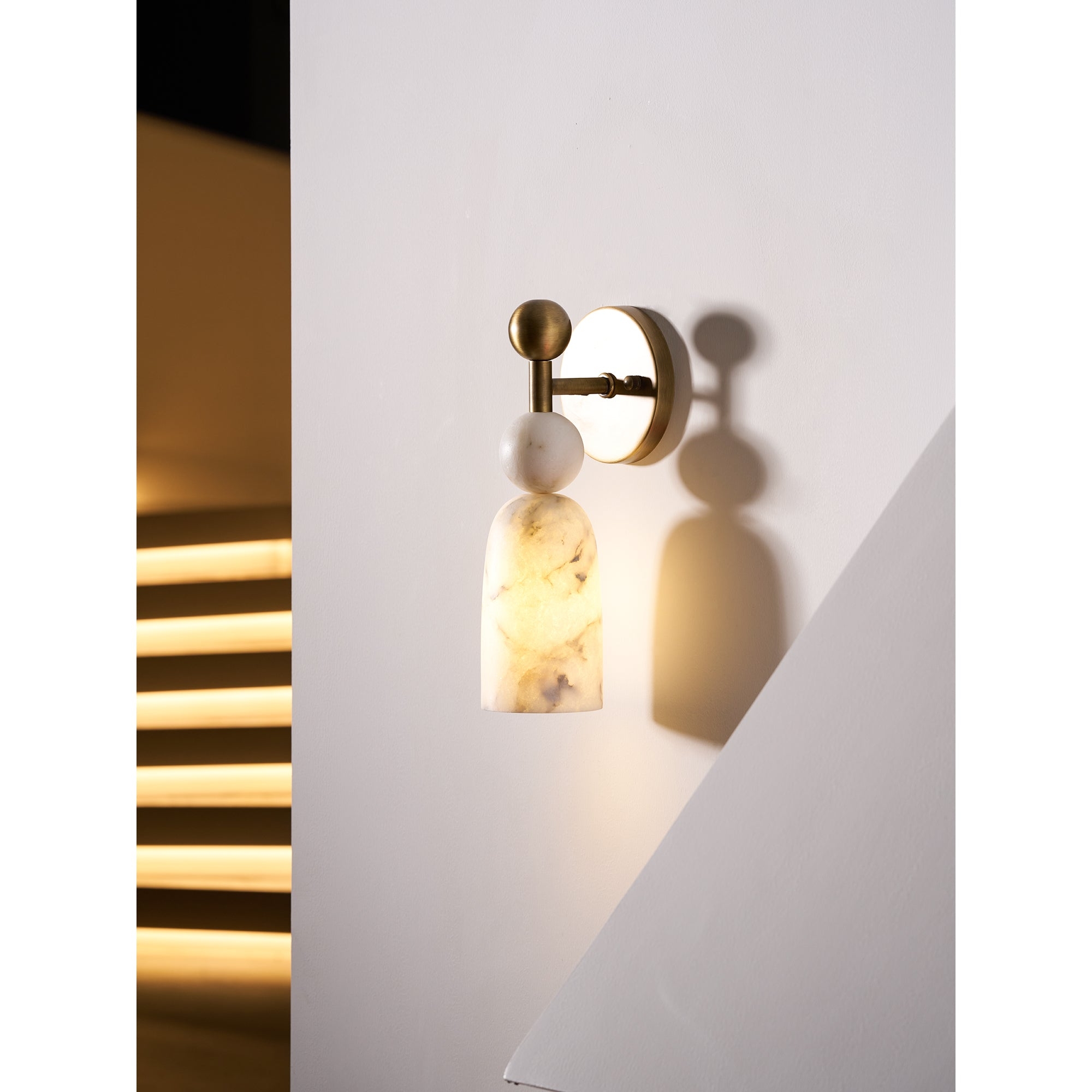 Flume Alabaster Wall Lamp D765