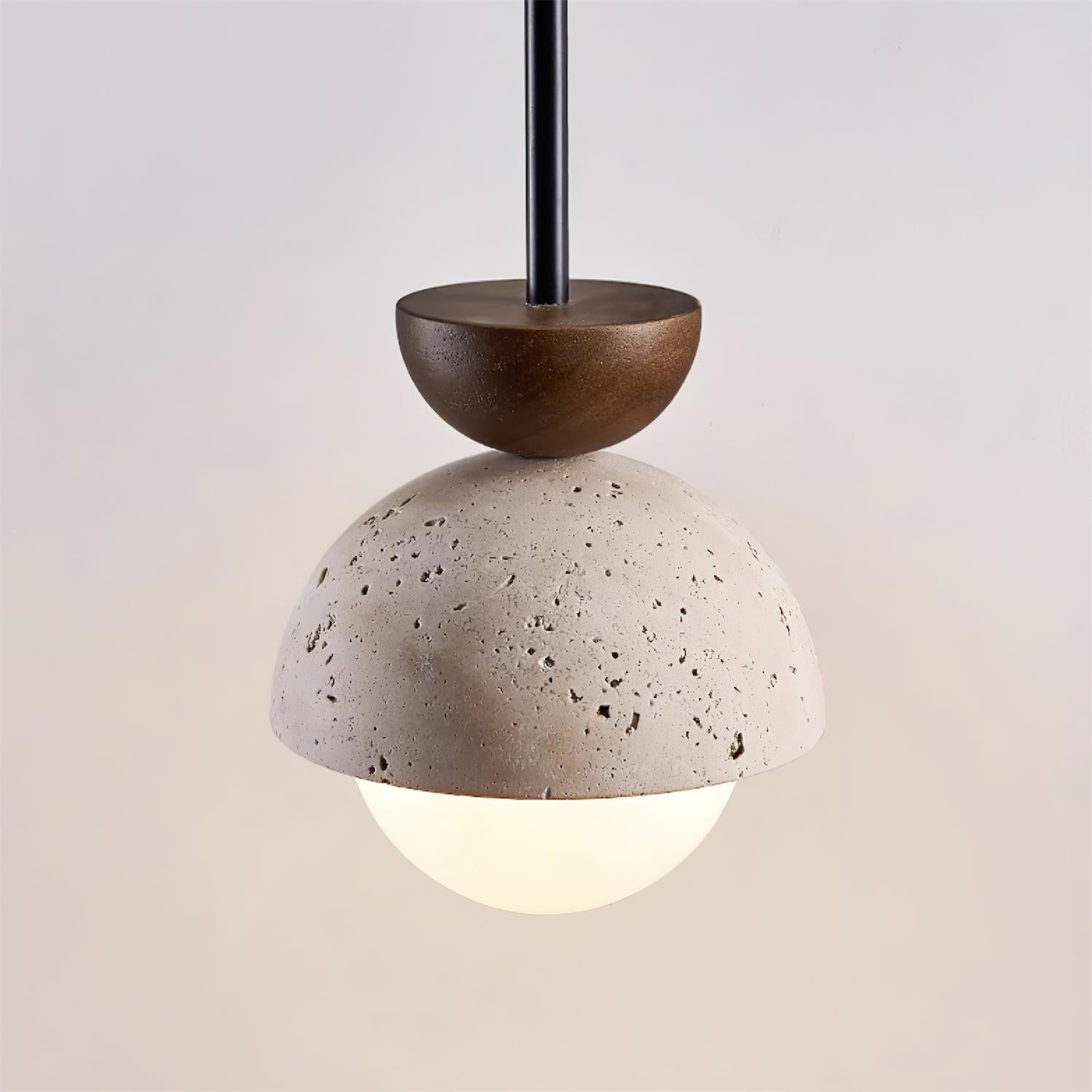 Natural Stone Spherical Pendant Light M261