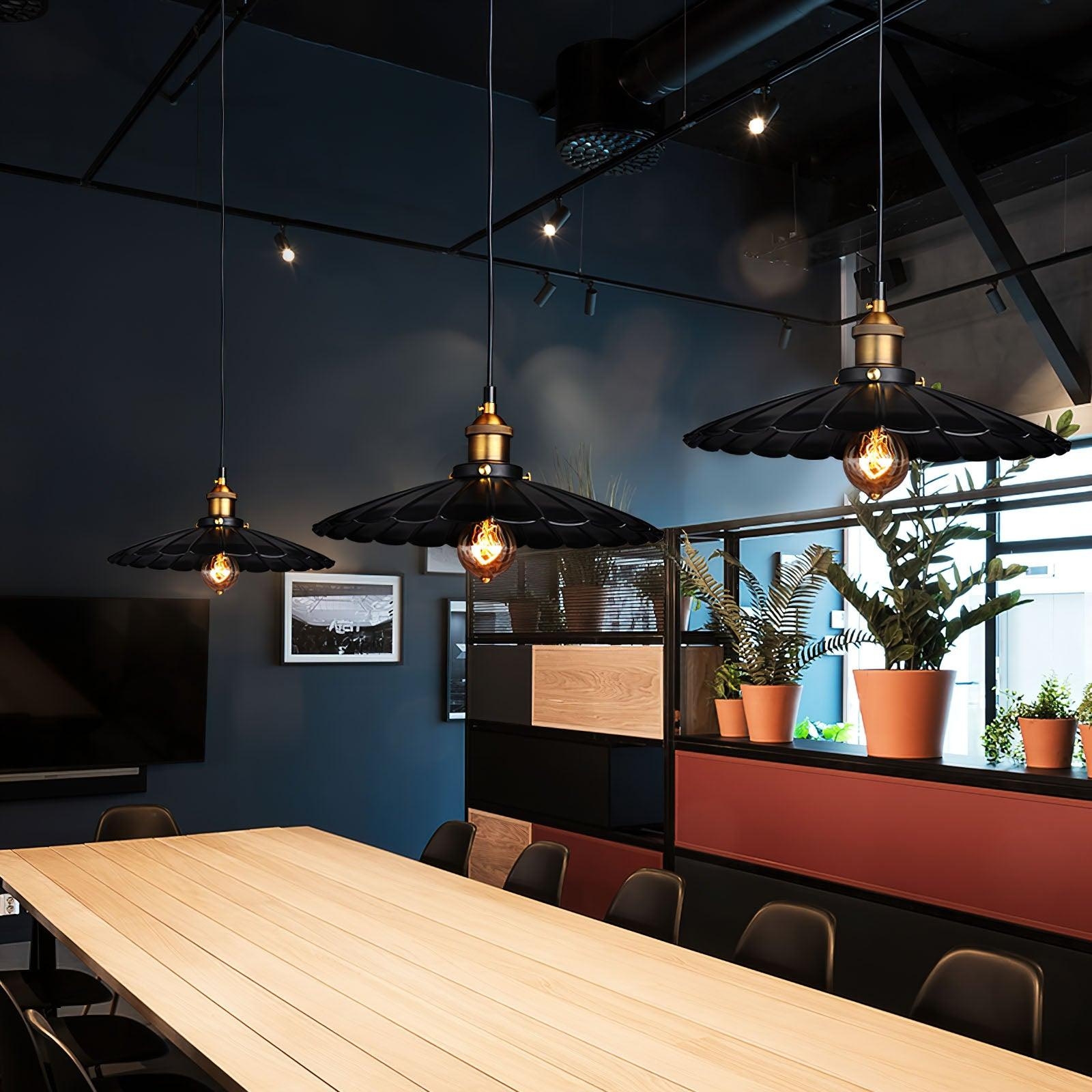 Black Skirt Pendant Light D359