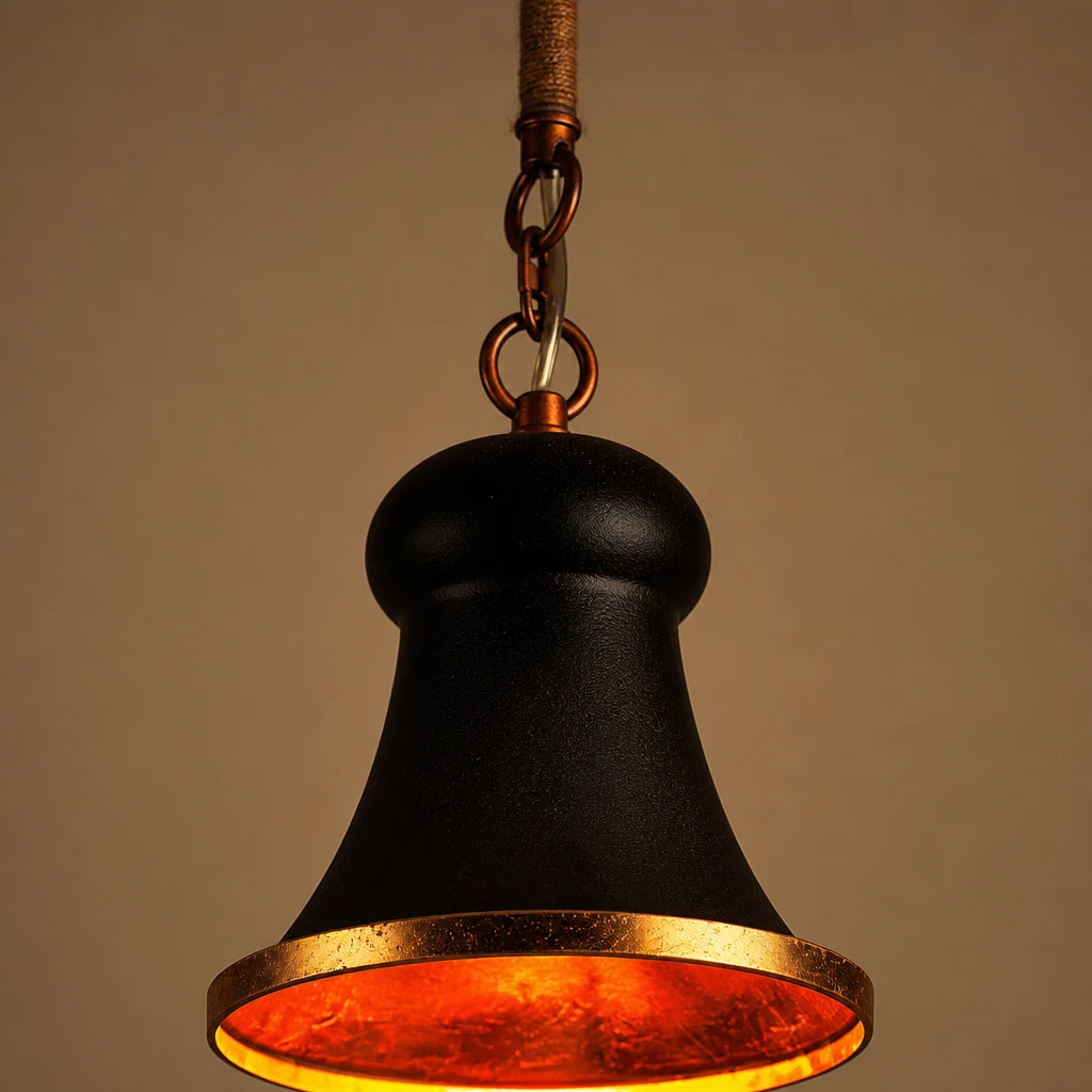 Zbliżenie szczegółów materiału lampy wiszącej Alborg D552