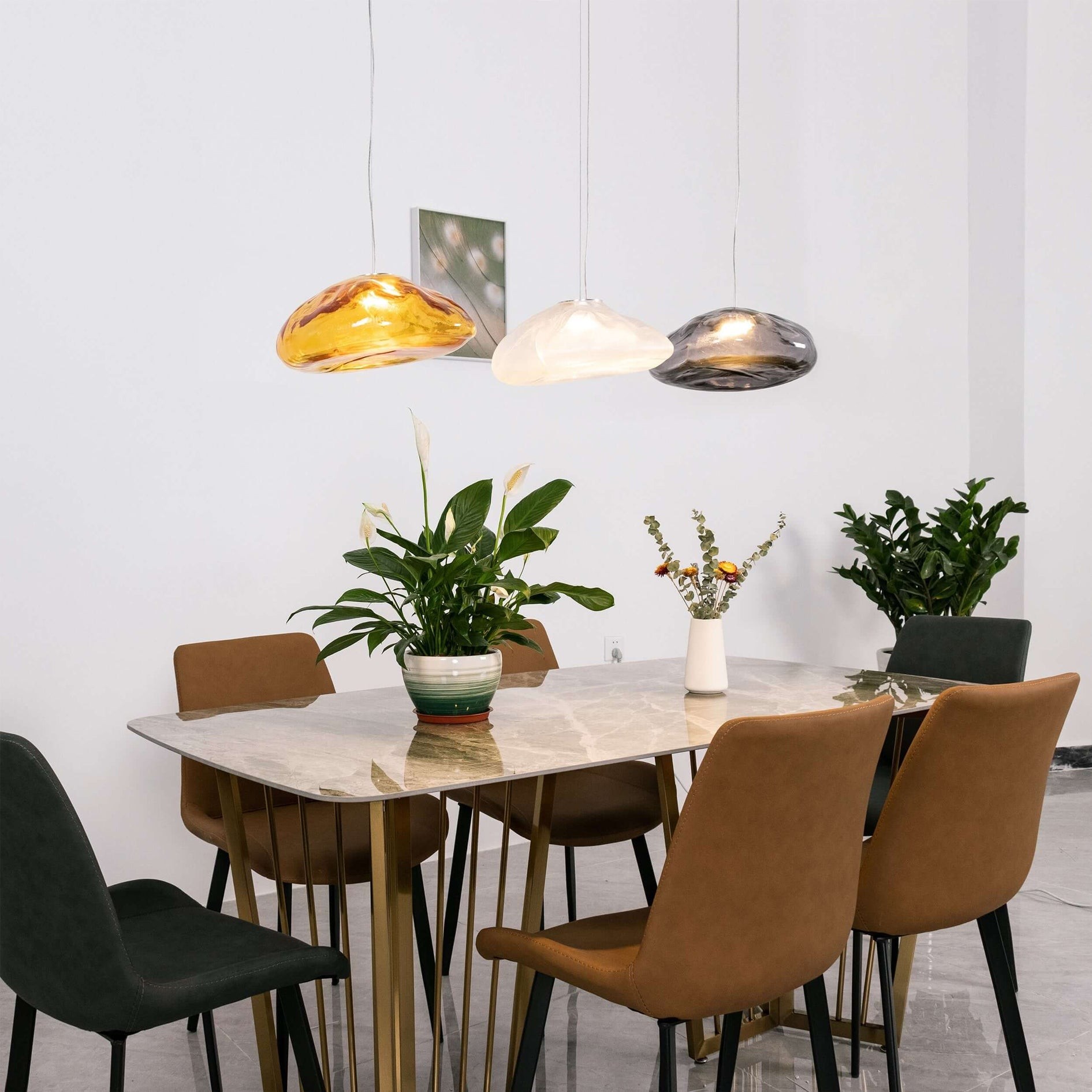 Multi-Head Irregular Glass Bubble Chandelier M180