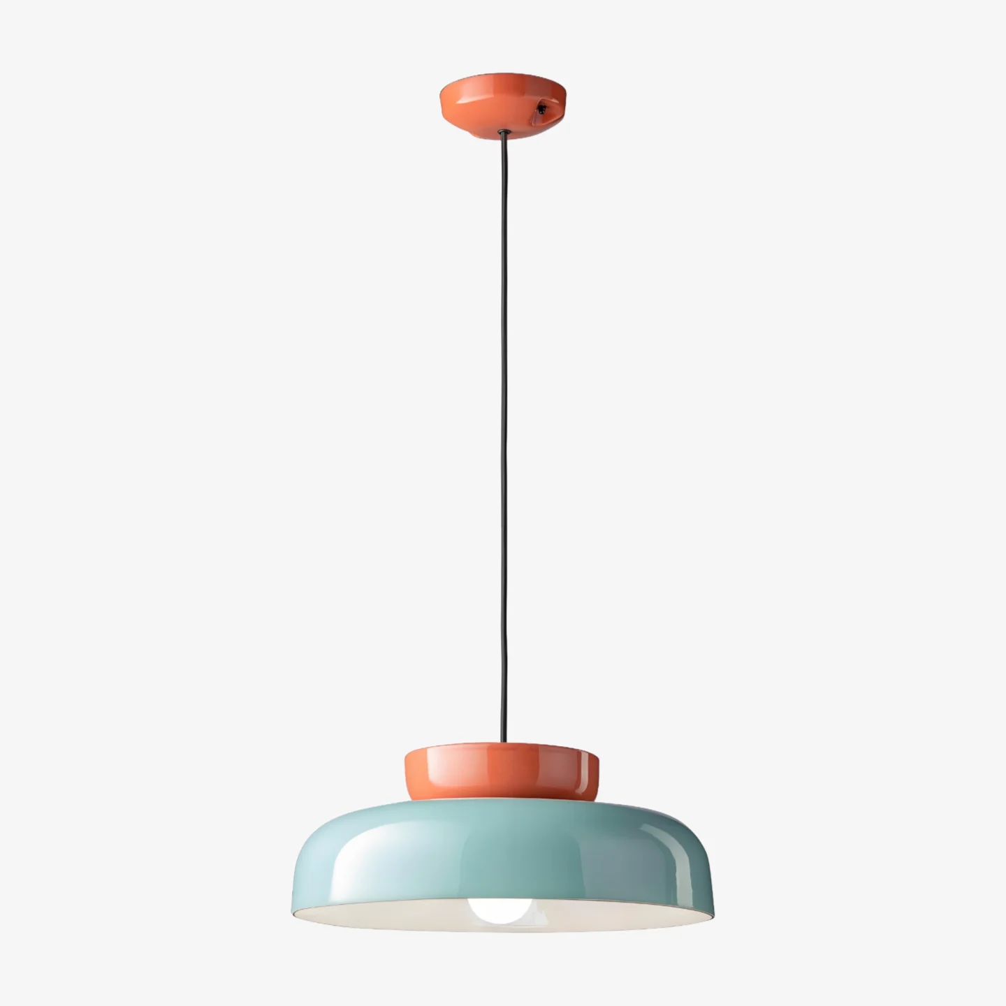 Fiesta Colorful Bowl-Shaped Ceramic Pendant Light for Dining Room T068