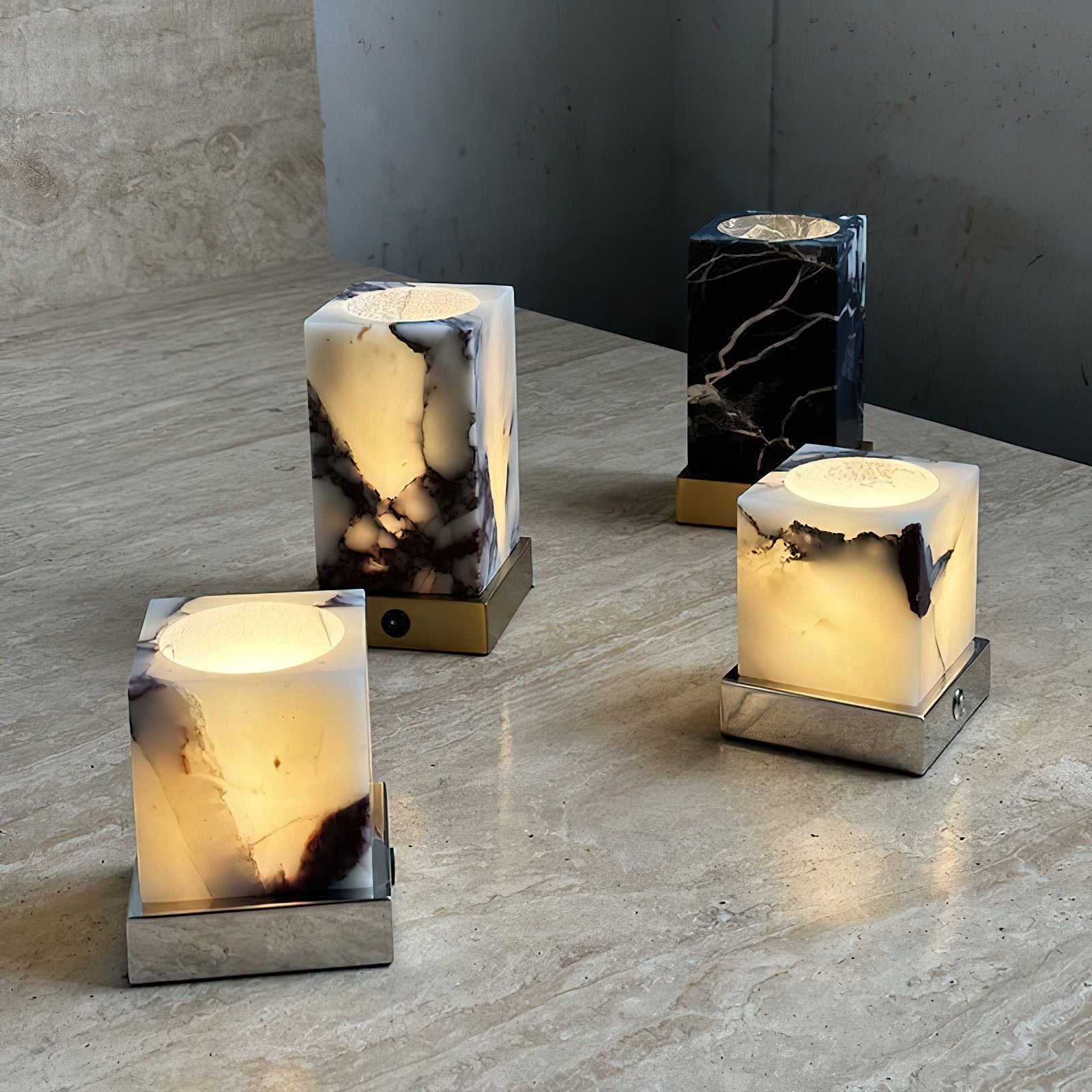 Cube Marble Table Lamp D574