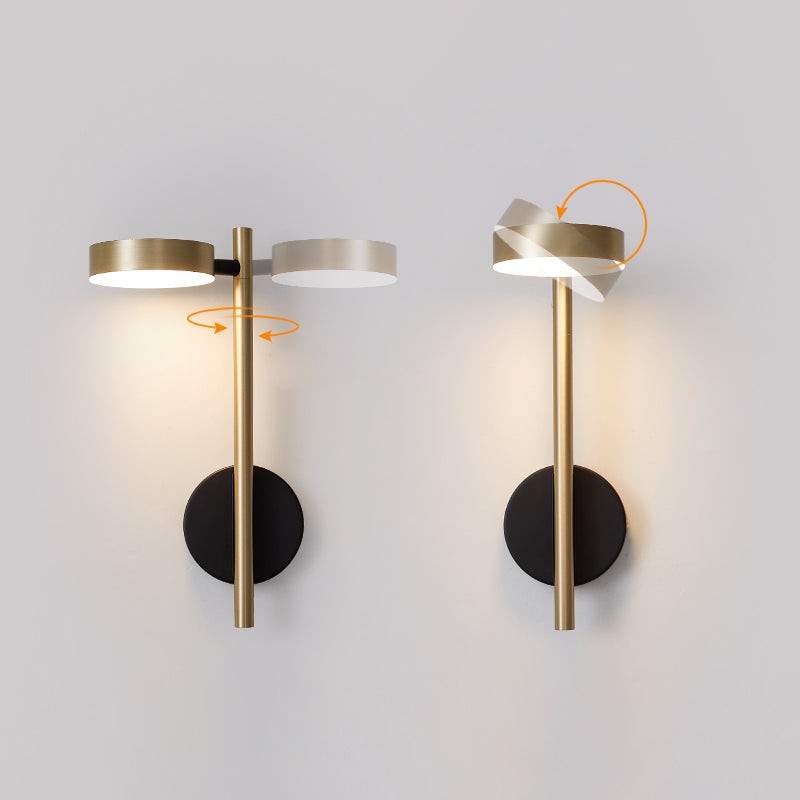 Italian Simple Round Metal Wall Lamp M72