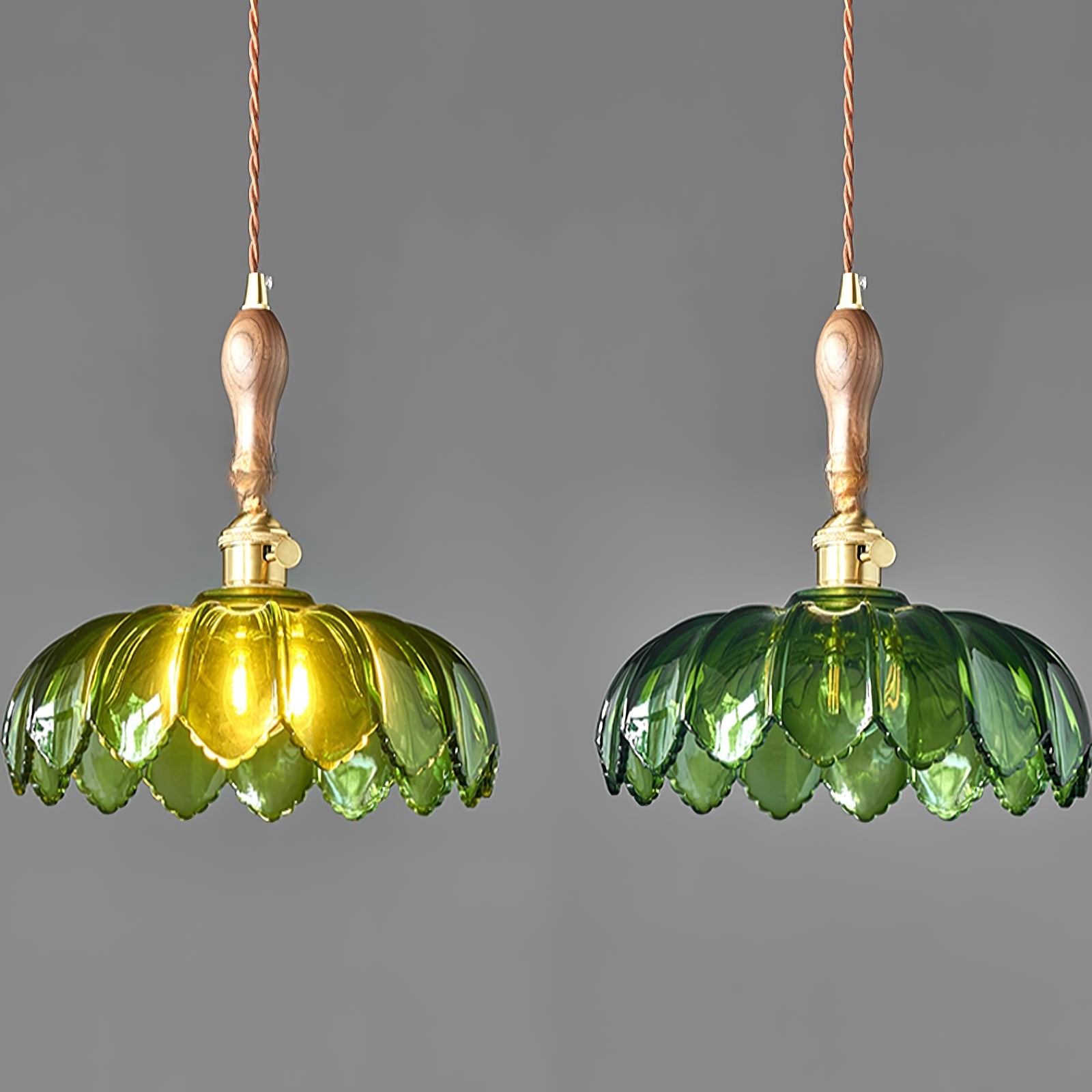 Retro Petal Green Pendant Lamp M58