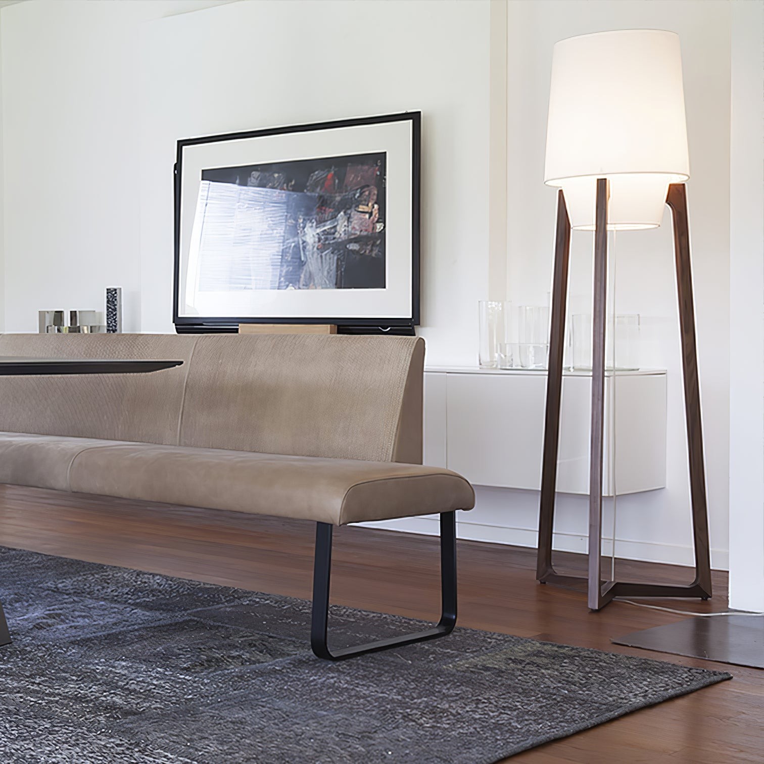 Modern Simple Chinese Style Solid Wood Floor Lamp M150