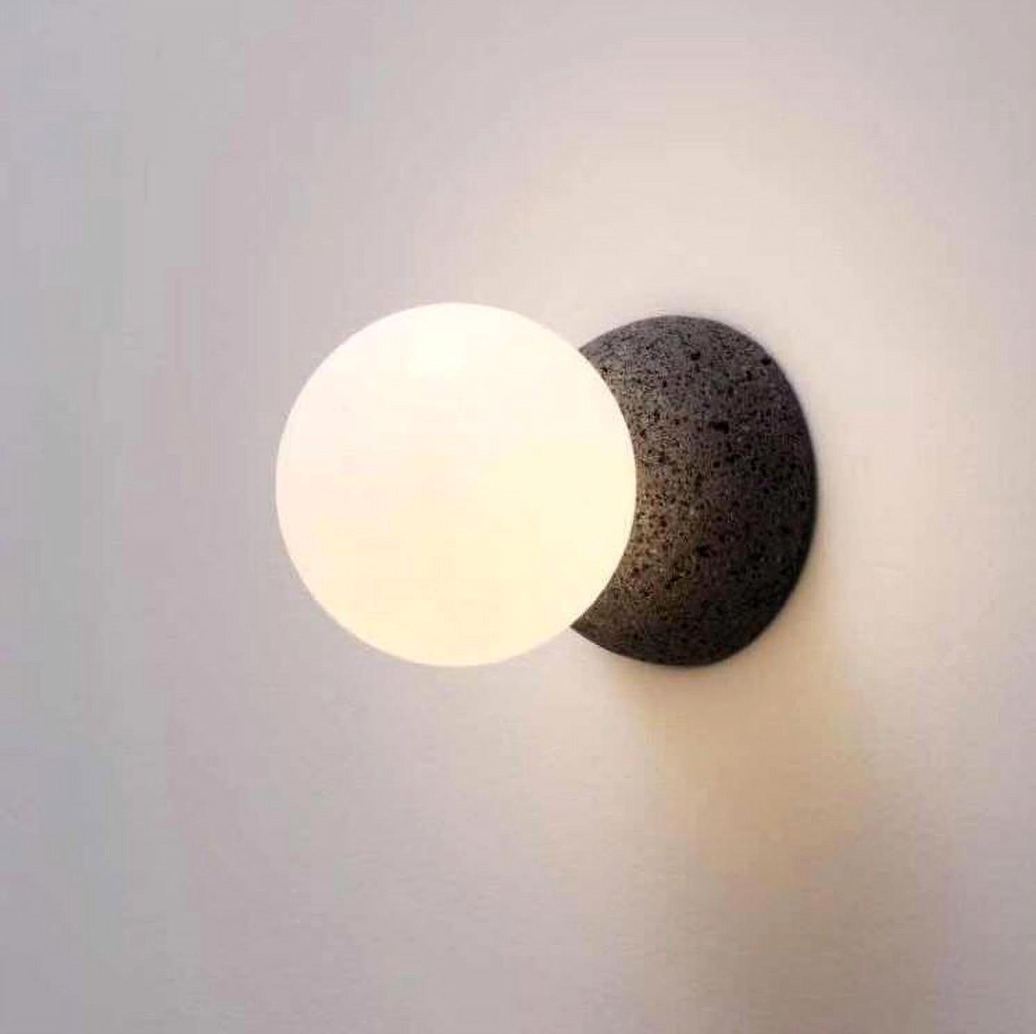 Origo Volcanic Glass Sphere Wall Light