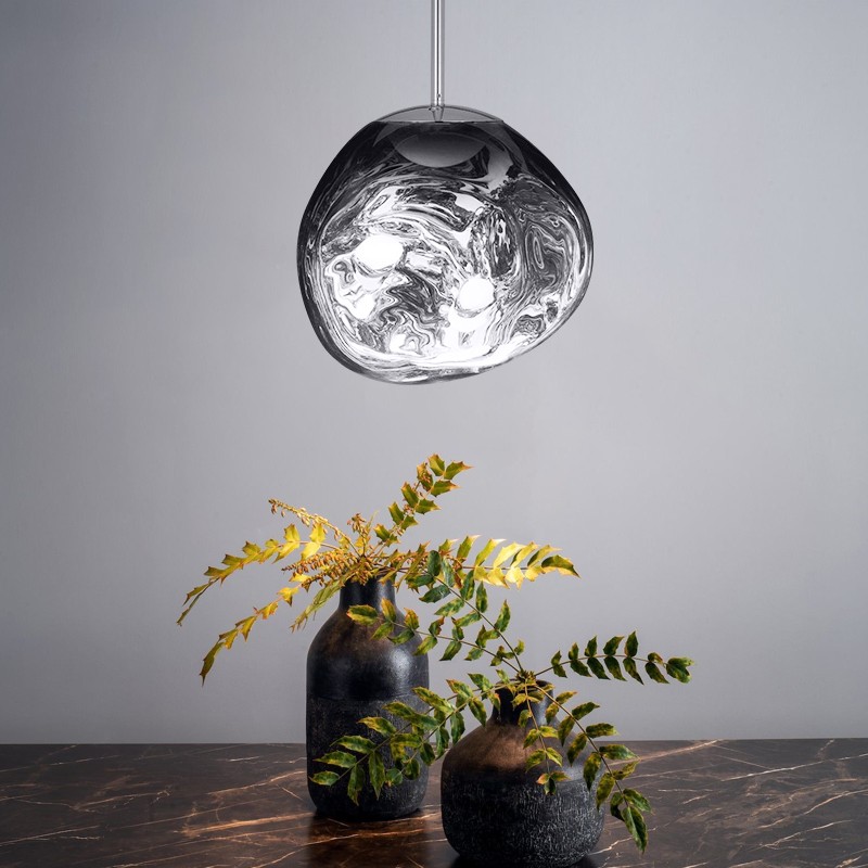 Dynamic Surface Pendant Light For Living Room S09