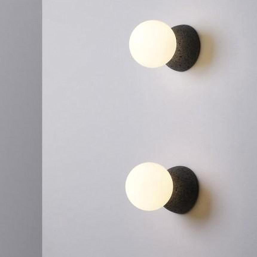 Origo Volcanic Glass Sphere Wall Light