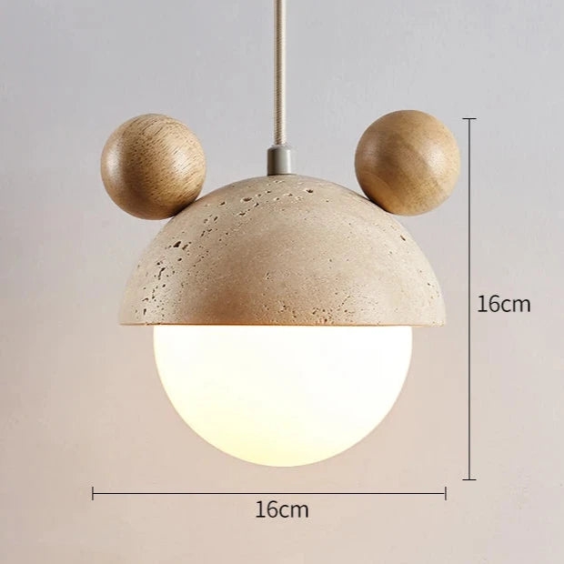 Travertine Micky Pendant Light D930