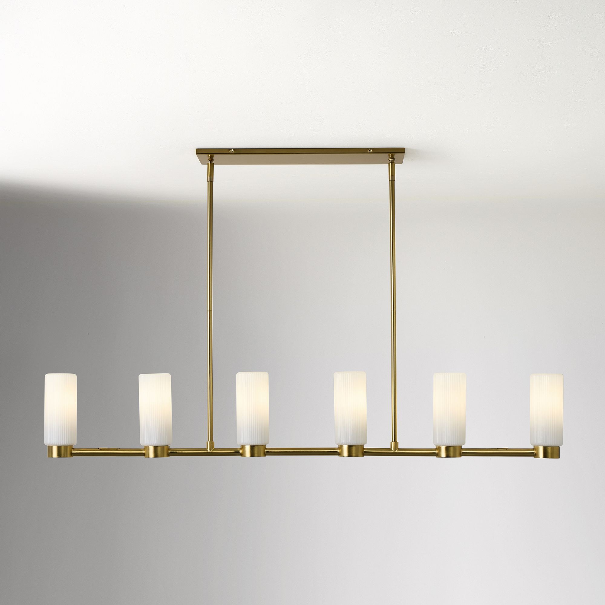 Rivora Fluted Glass Chandelier – Elegant Ribbed Lasting Design T094