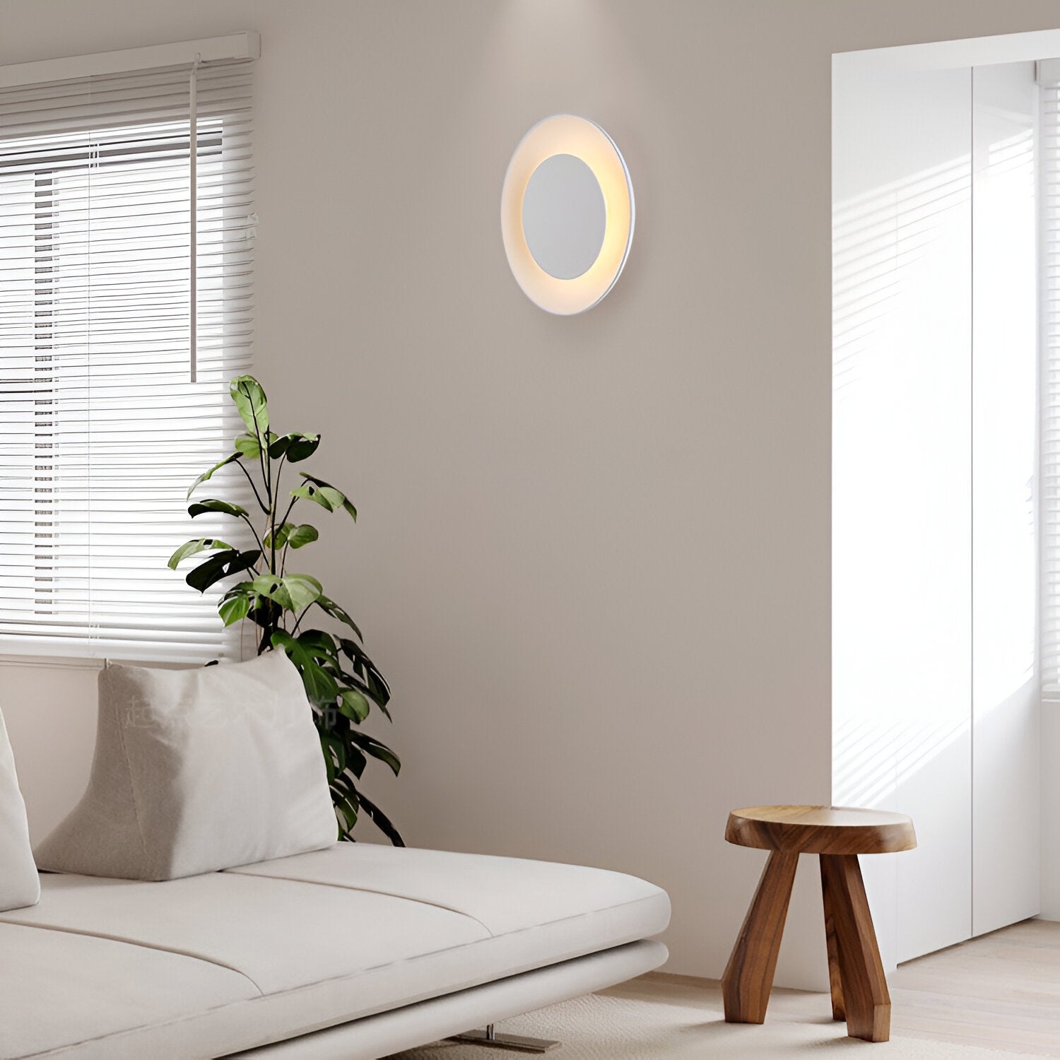 Ginevra Nordic Gypsum Acrylic Wall Light D960