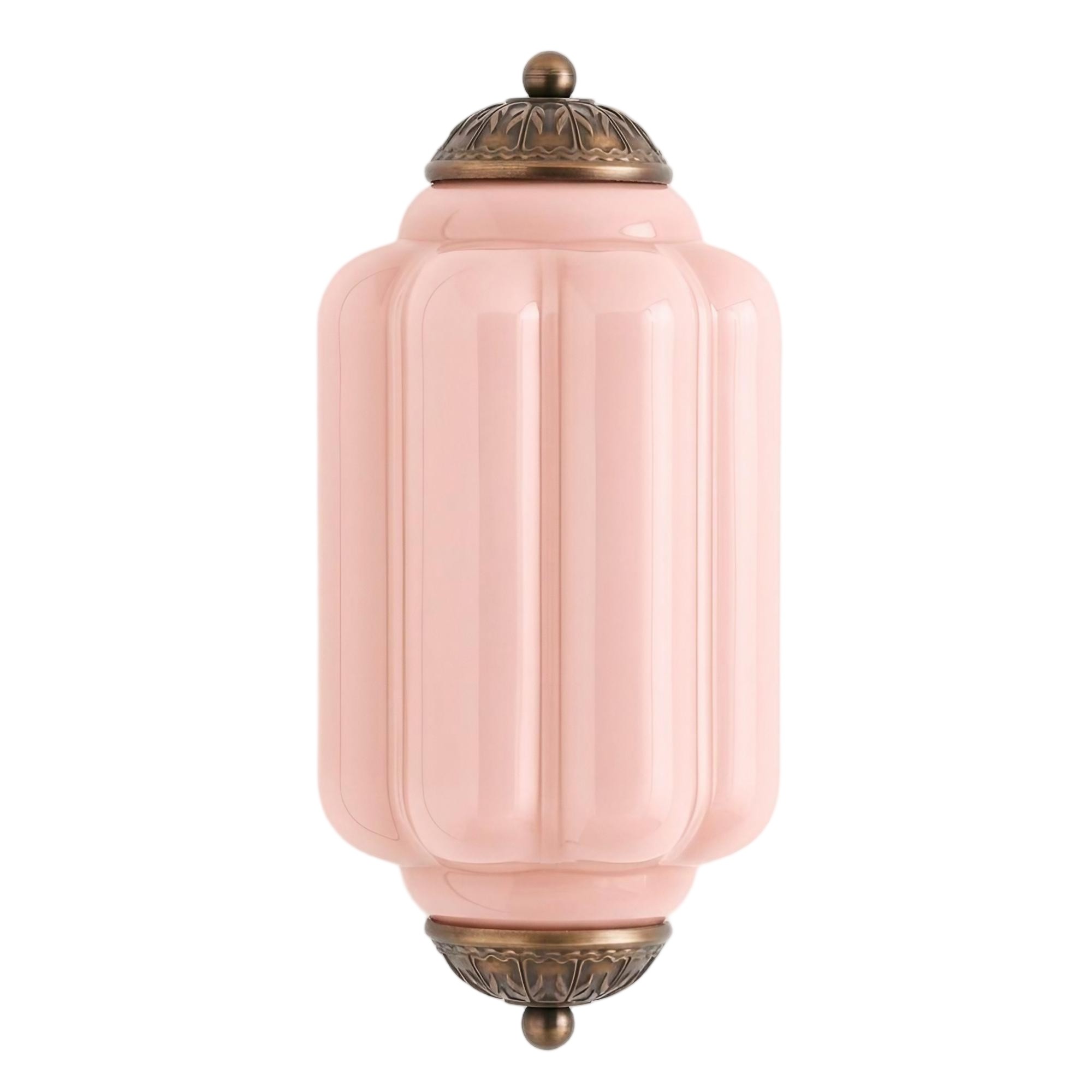 Eloise Long Pumpkin Retro Glass Recessed Wall Lamp G52