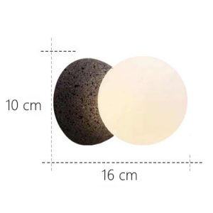 Origo wall light size diagram showing 10 cm diameter and 16 cm width