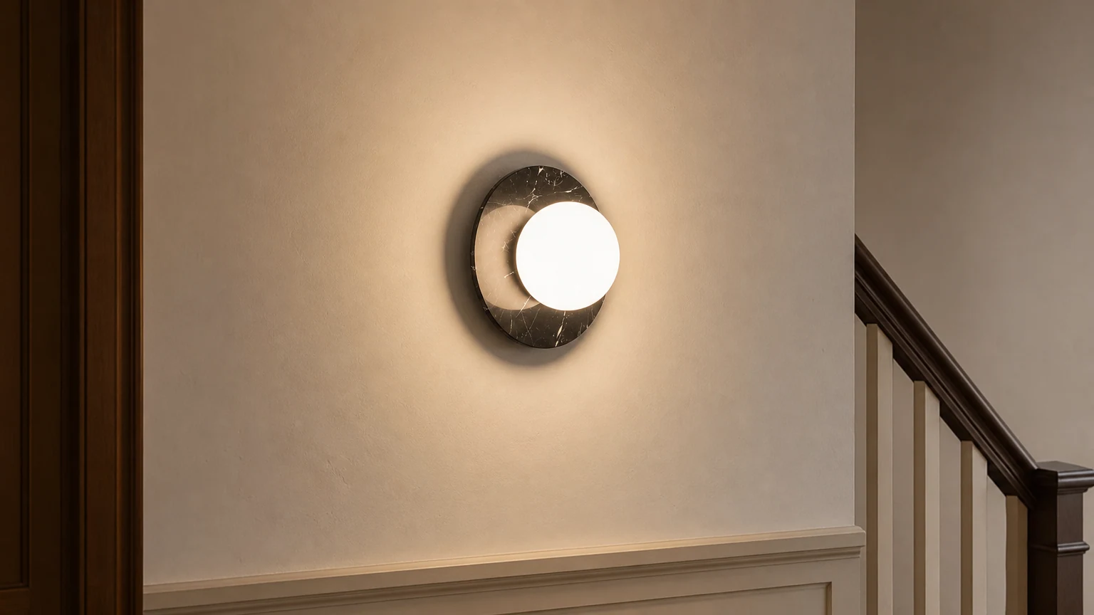 Lucie Flushmount Kinkiet D563 ciepła scena ścienna