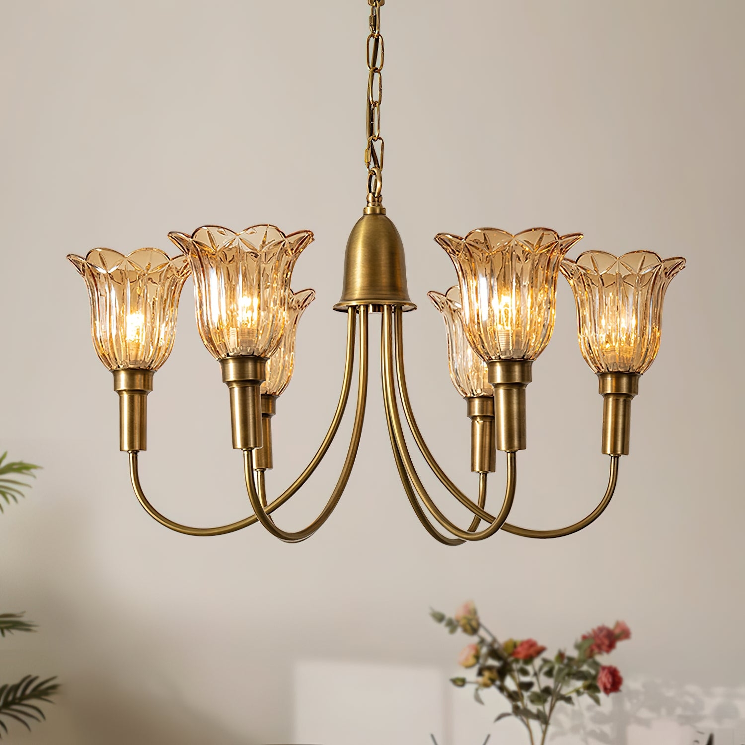 Columbia Brass Chandelier D505