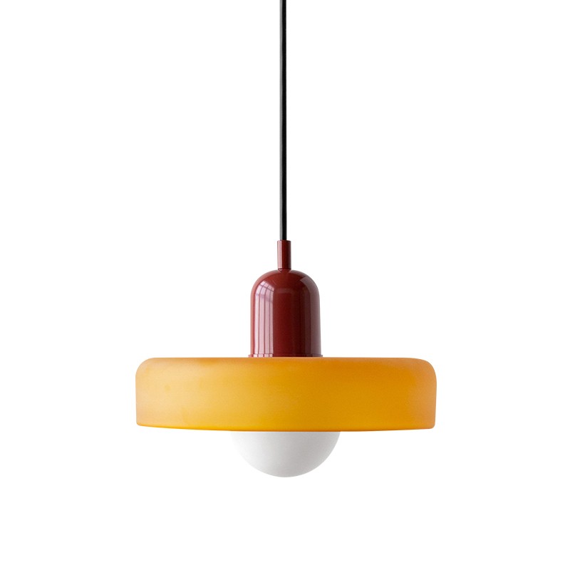 Morandi Glass Disc Orb Pendant Lamp S85