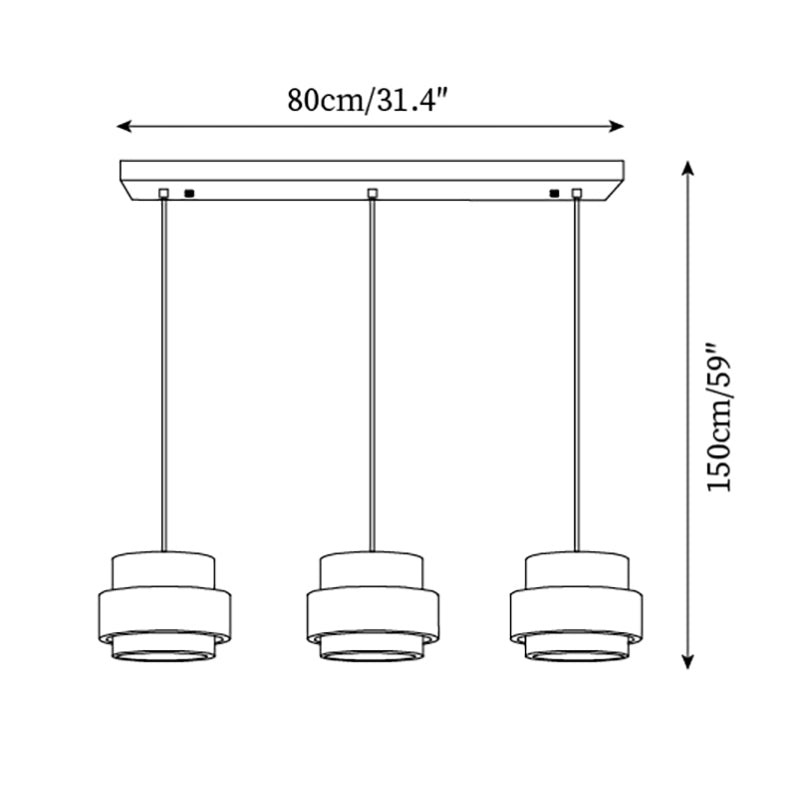 Cylinder Travertine Pendant Lamp M271