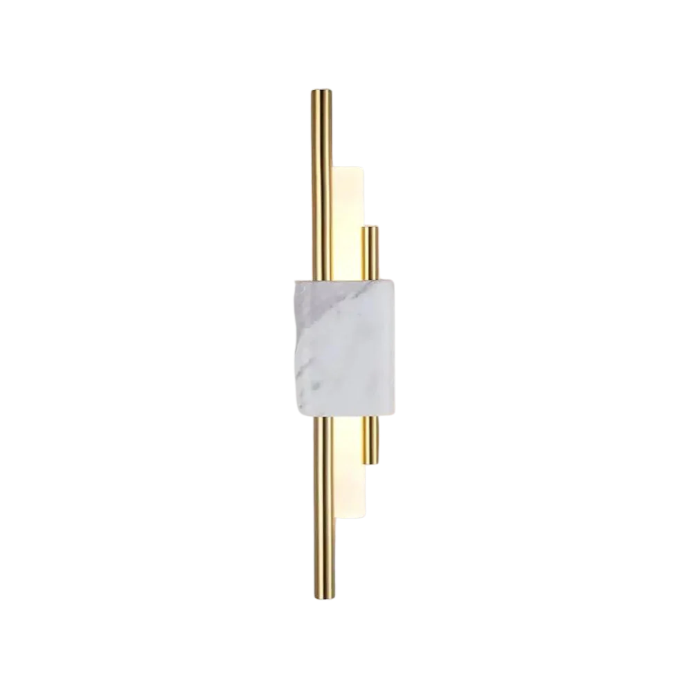 Refined Radiance Marble Accents Wall Light D787