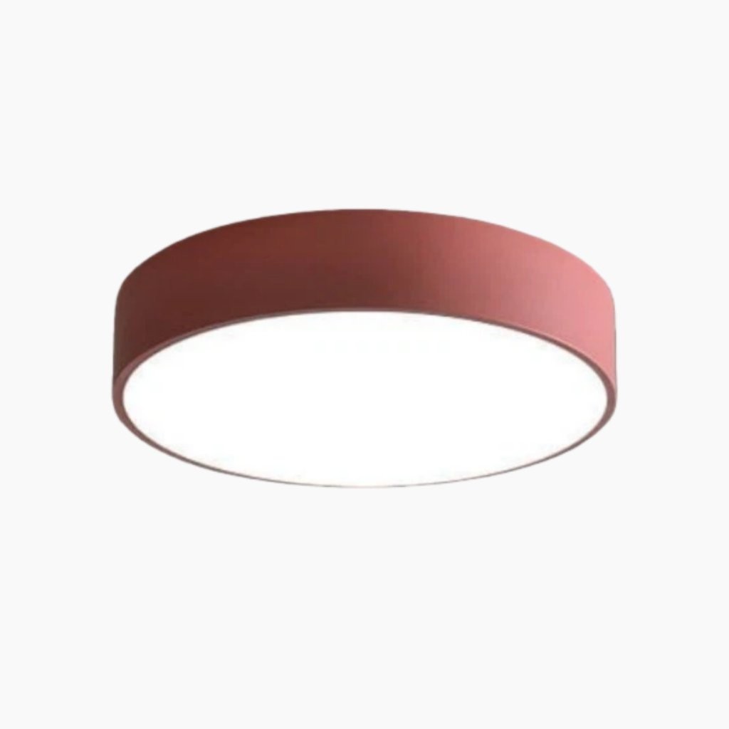 Lampa sufitowa Rondi w czerwonym wykończeniu