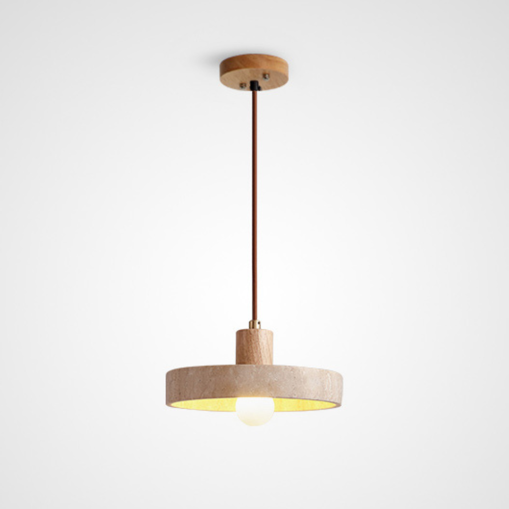 The Star's Radiance Travertine Pendant Light D855