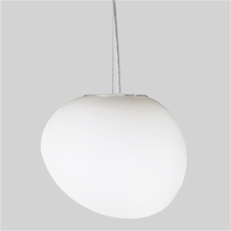 Stone Shape Opal Glass Pendant Light S05