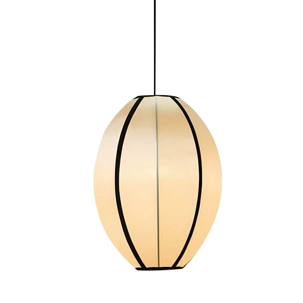 Vintage Silk Lantern Pendant Lamp M575