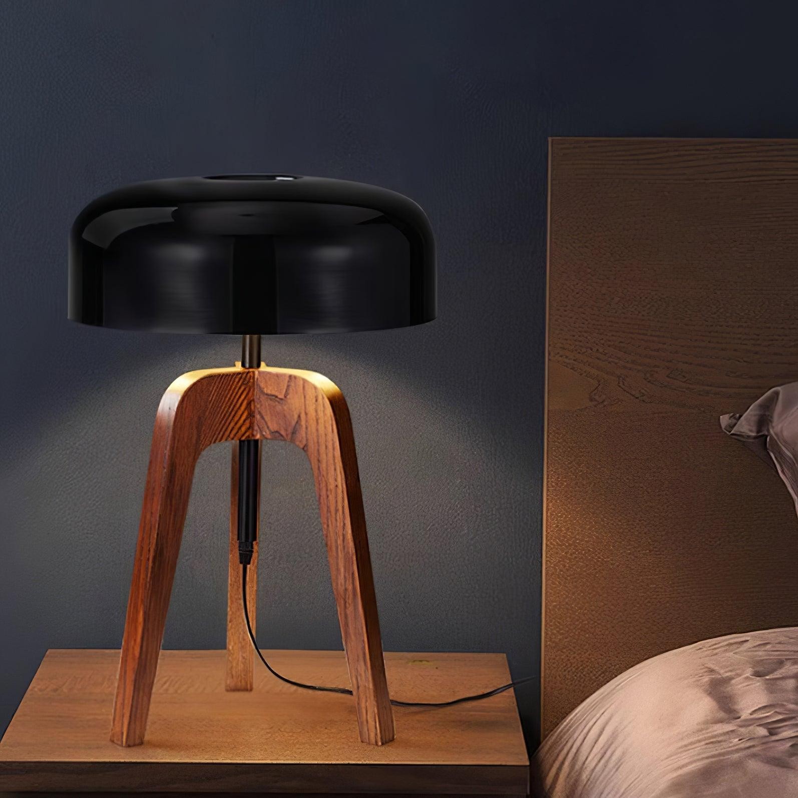 Minimalist Wood Tripod Table Lamp M319