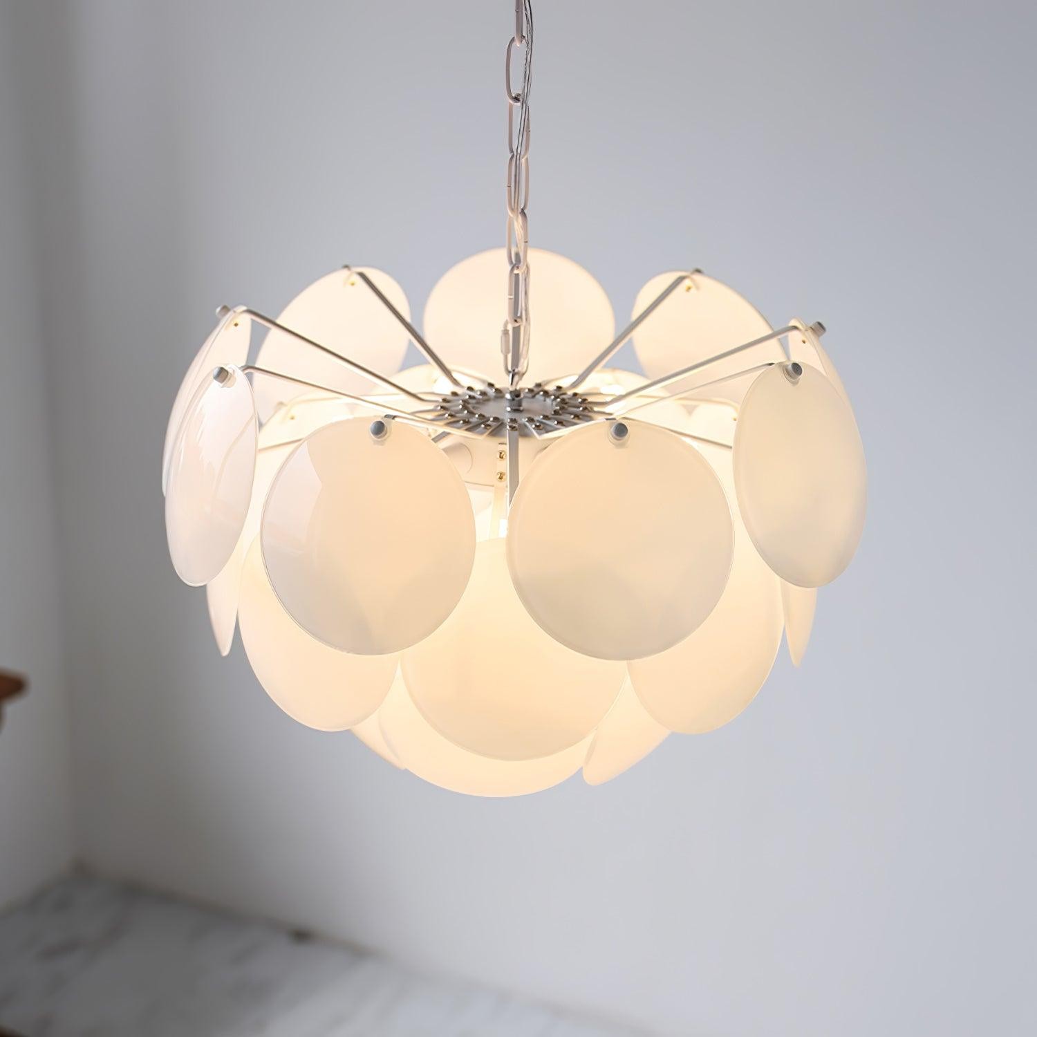 Luxury Fashion Luminous Petal Glass Chandelier M54