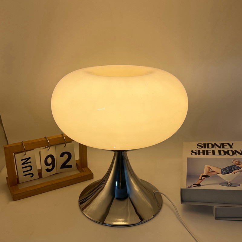 Bauhaus Apple Shaped Glass Led Table Lamp S137