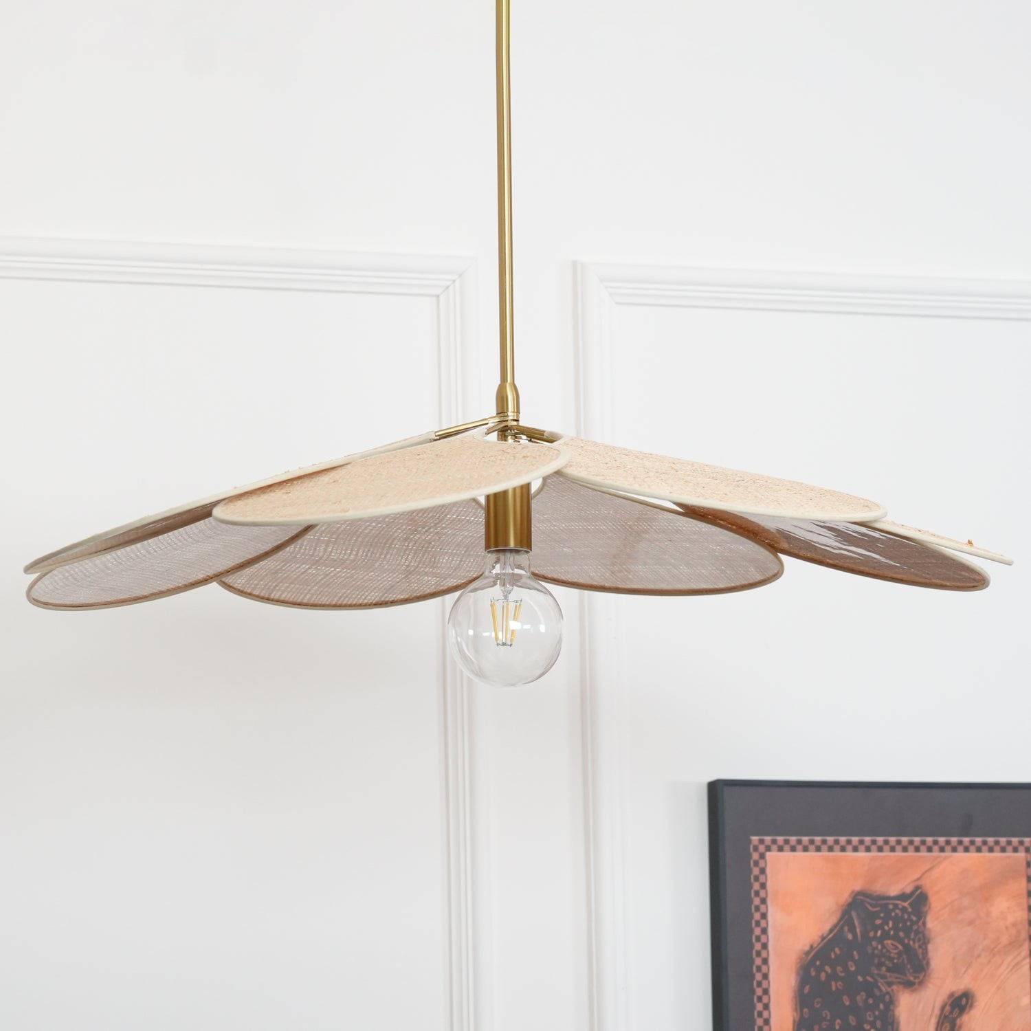 Petals Bloom Rattan Pendant Lamp M532