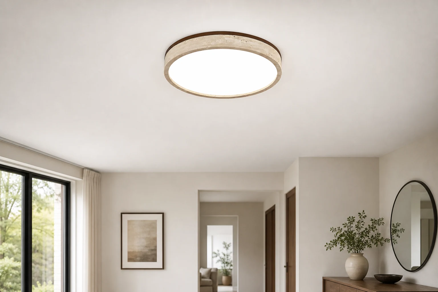 Lampa sufitowa Cirona D275 w scenie lifestylowej opartej na produkcie w kontekście