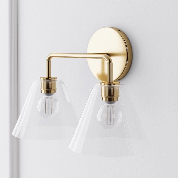 Conica Cone Wall Sconce - 1, 2, 3-Light Modern Glass Lighting T235
