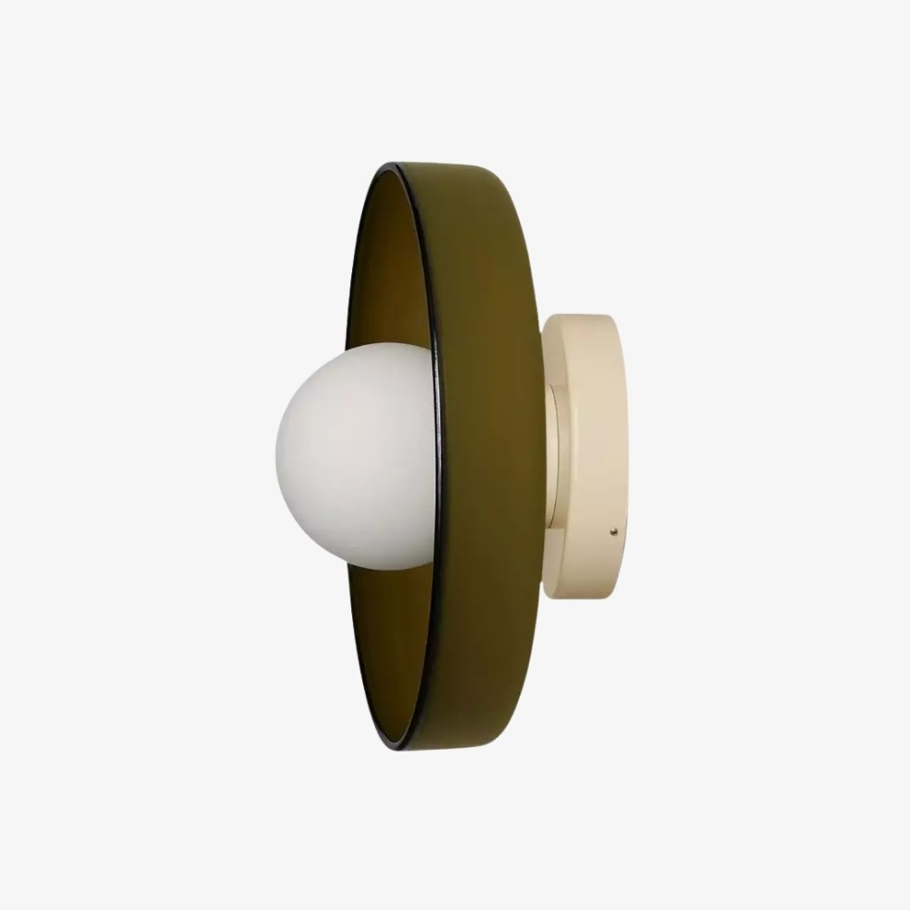 Kalo Wall Ceiling Light - Blown Glass Disc Orb Flush Mount Sconce T662
