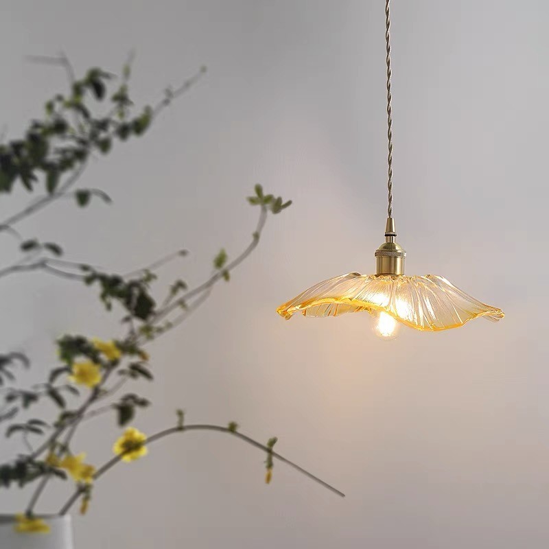 Tiffany Lotus Glass Pendant Light S55
