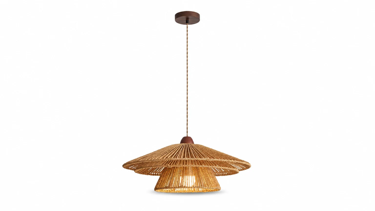 Lampa wisząca Serenella D315 w ciepłym pomieszczeniu