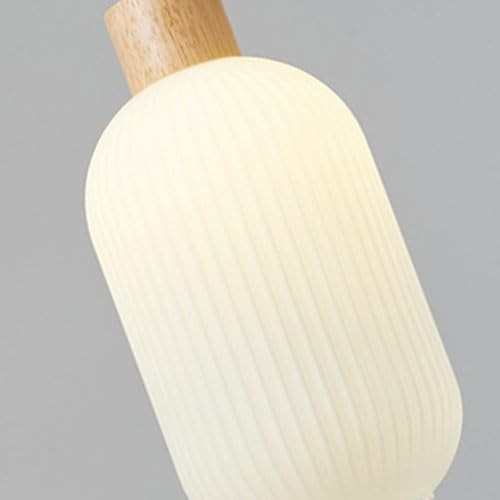 Nordic White Lantern-Like Glass Pendant Lamp M127