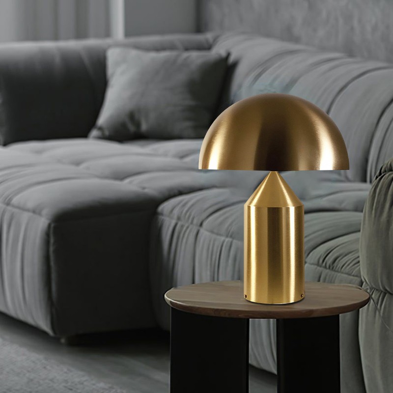 Modern Mushroom Metal Table Lamp for Bedroom