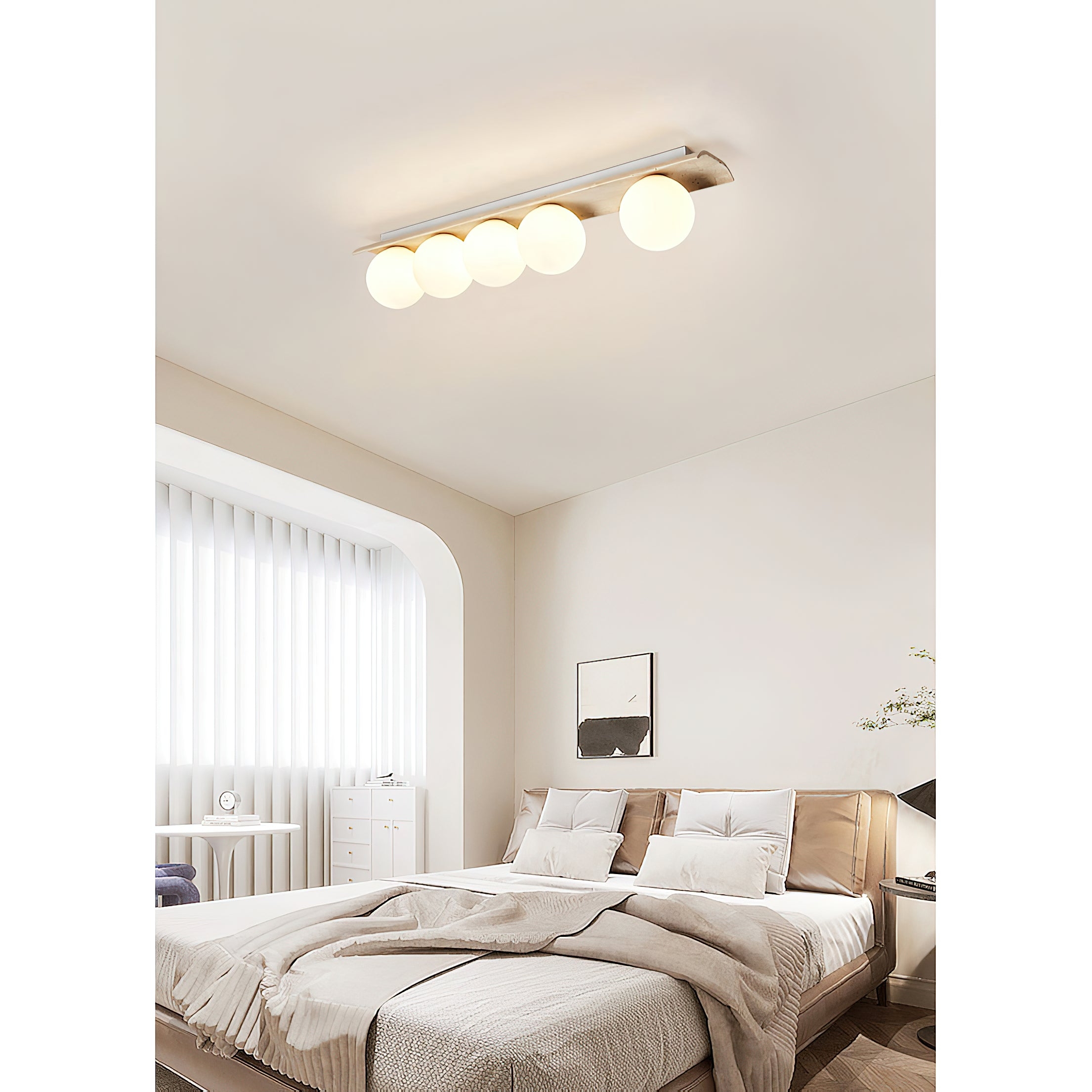 Bianca Globe Ceiling Lamp D689