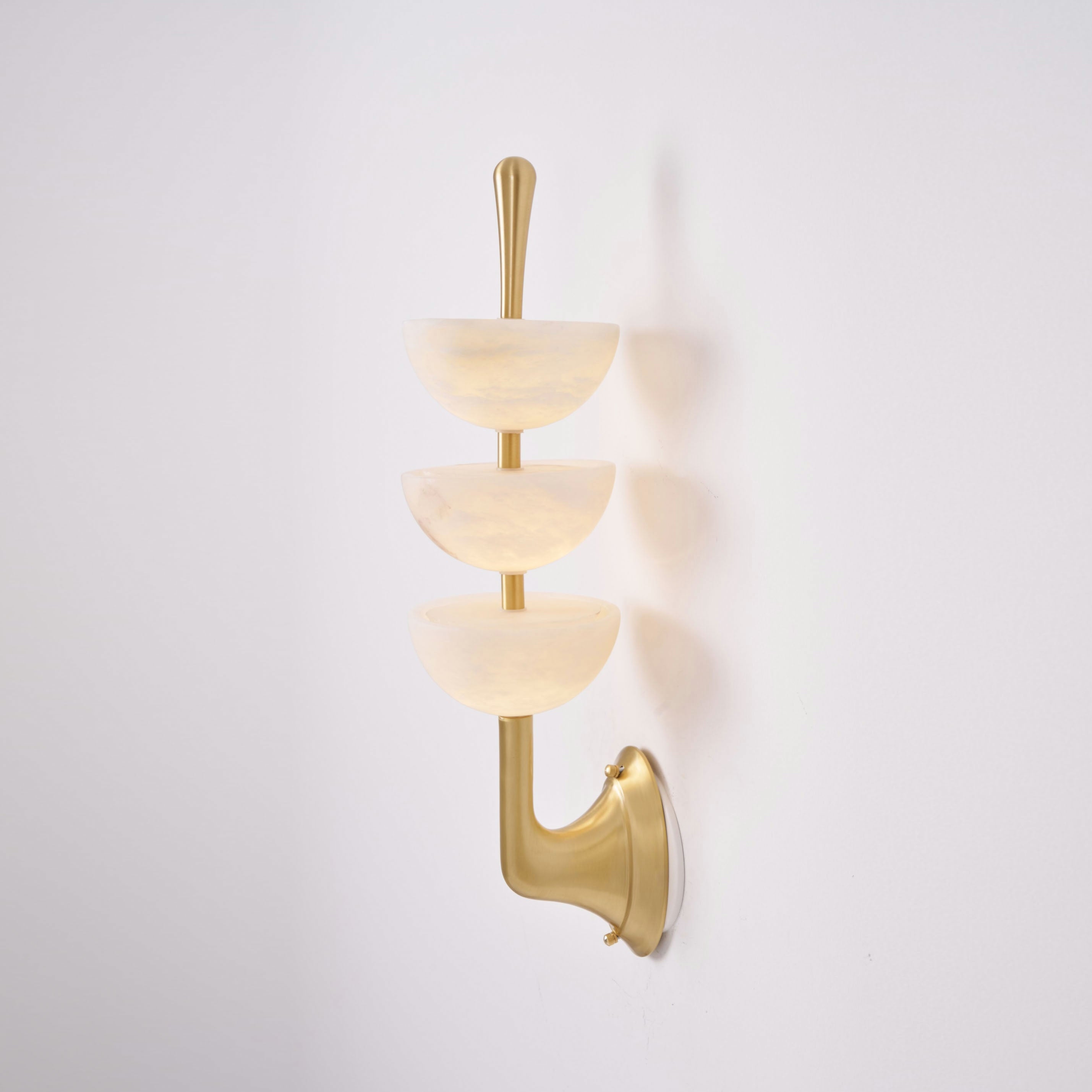Triple Alabaster Wall Lamp D565