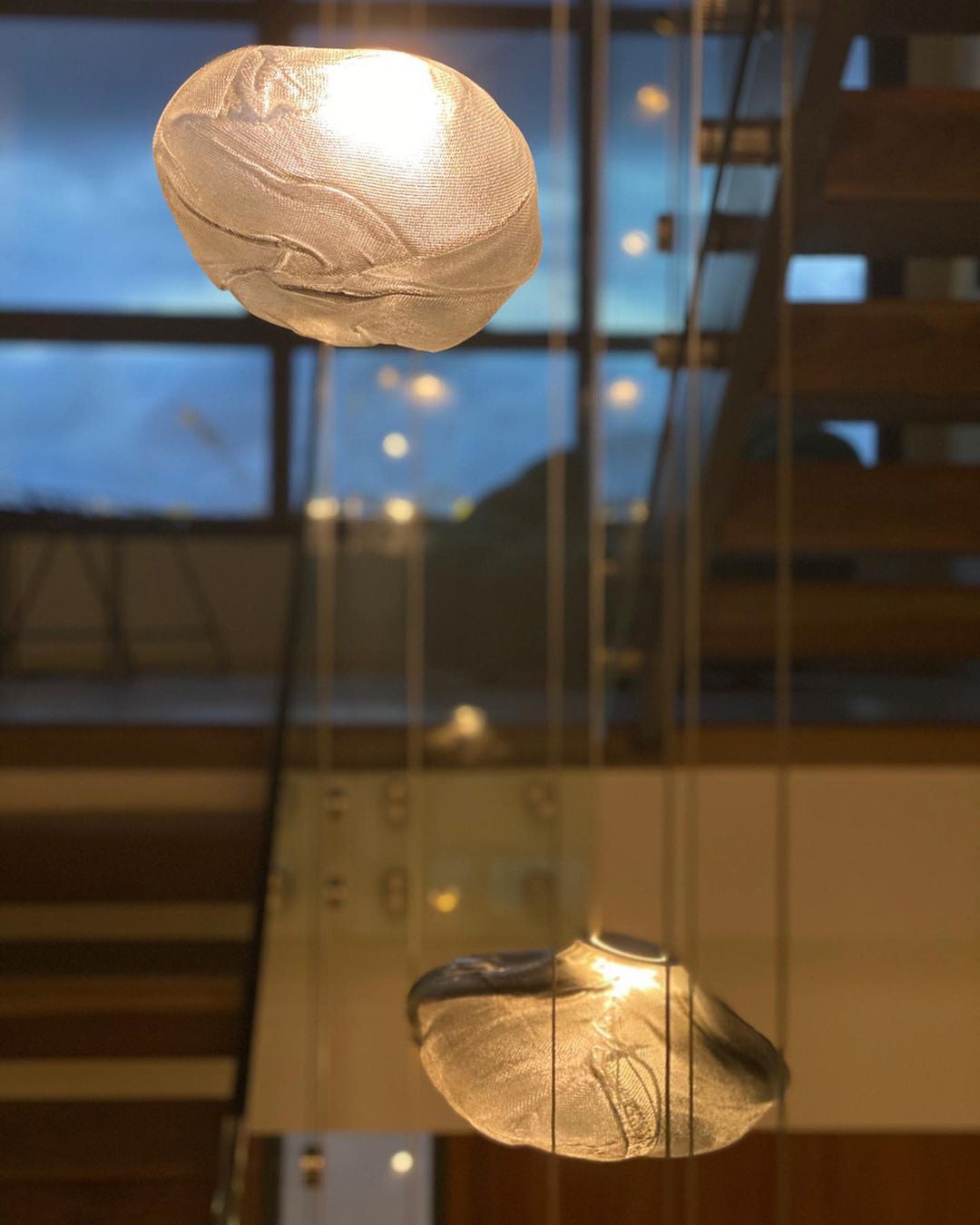 Multi-Head Irregular Glass Bubble Chandelier M180