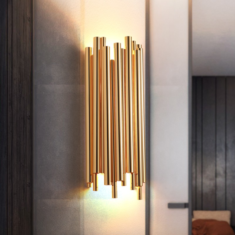 Gold Aluminum Wall Lamp