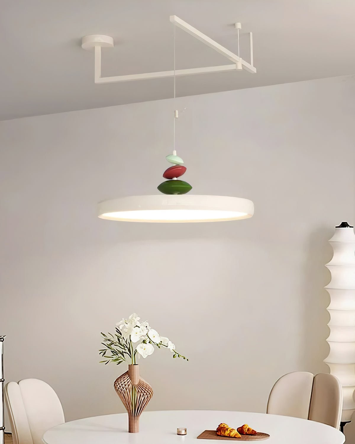 Swing Arm Stone Pendant Light M511
