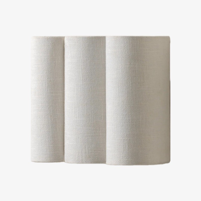 Linbron Linen Wall Sconce Natural Fabric Shade Modern Wall Light for Bedroom T478