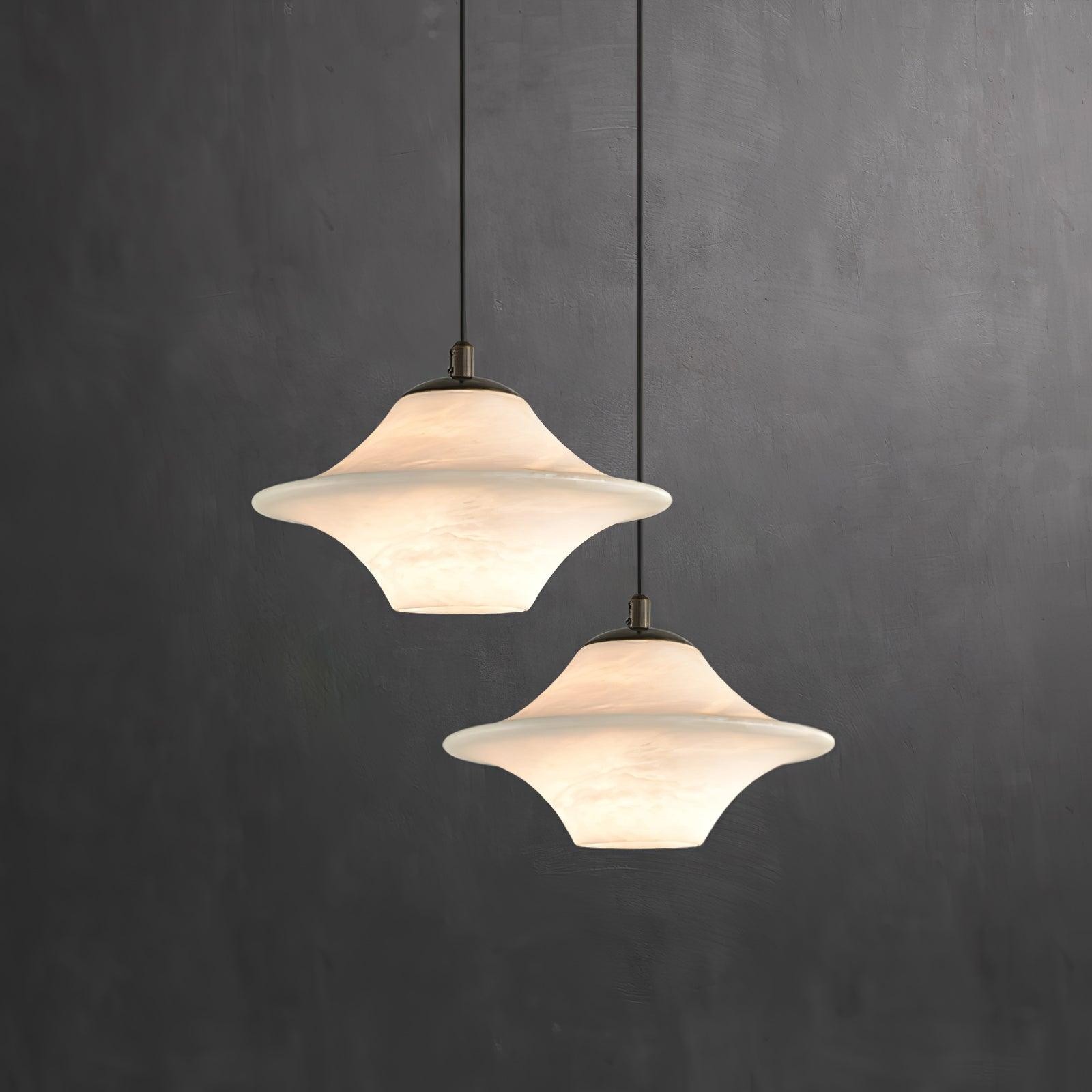 Saucer Alabaster Pendant Light M517