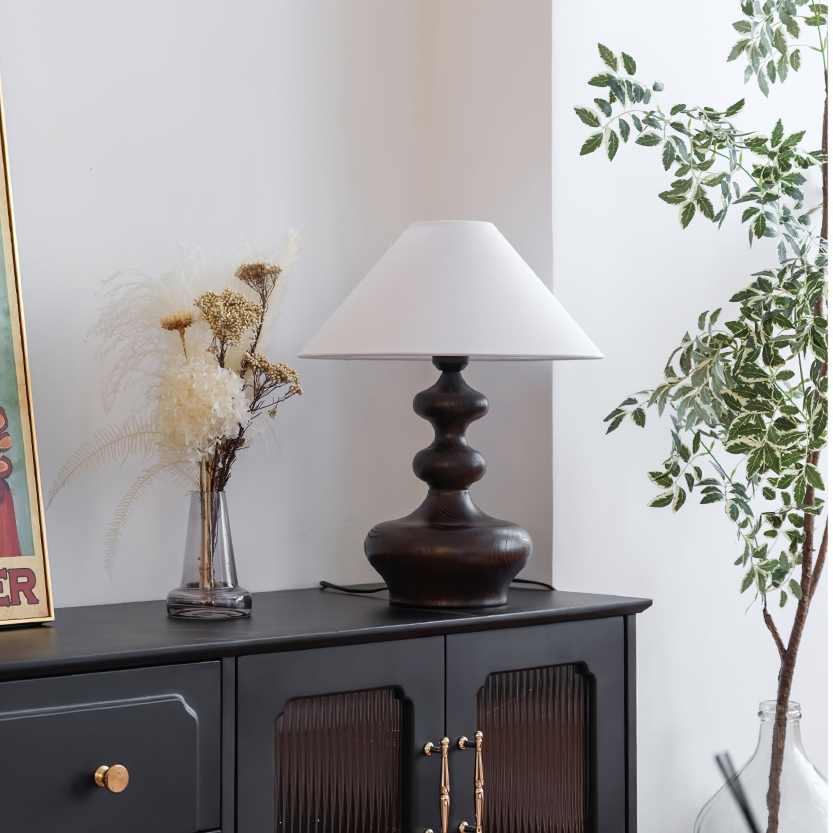 Nordic Retro Solid Wood Table Lamp M161