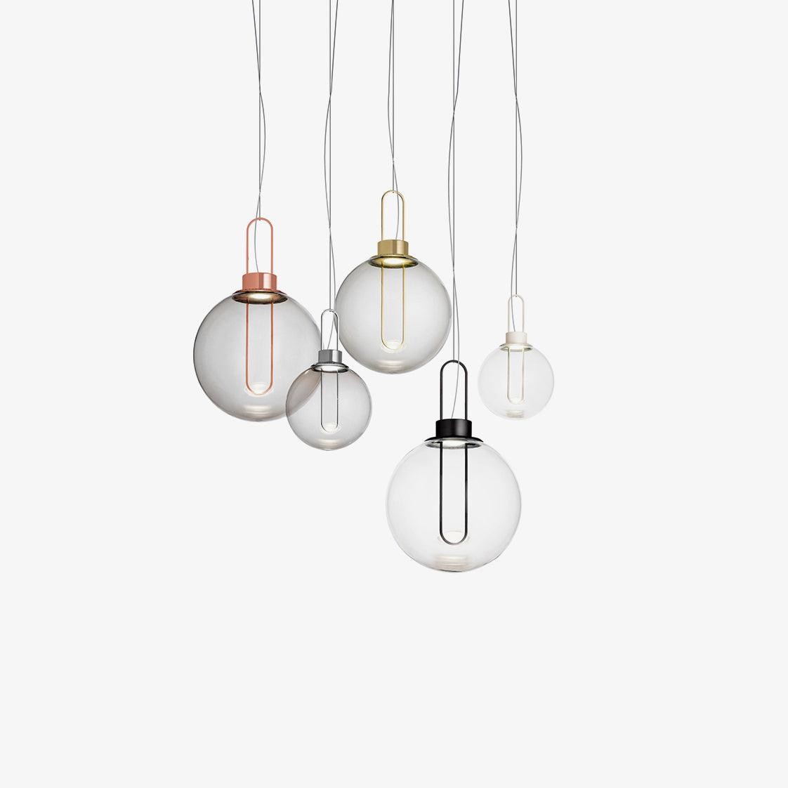 Clear Glass Orb Style Pendant Lamp M40