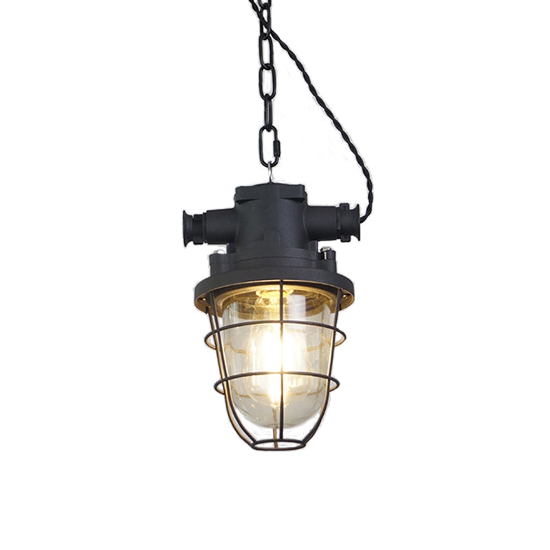 Bulkhead Cage Pendant Light D629