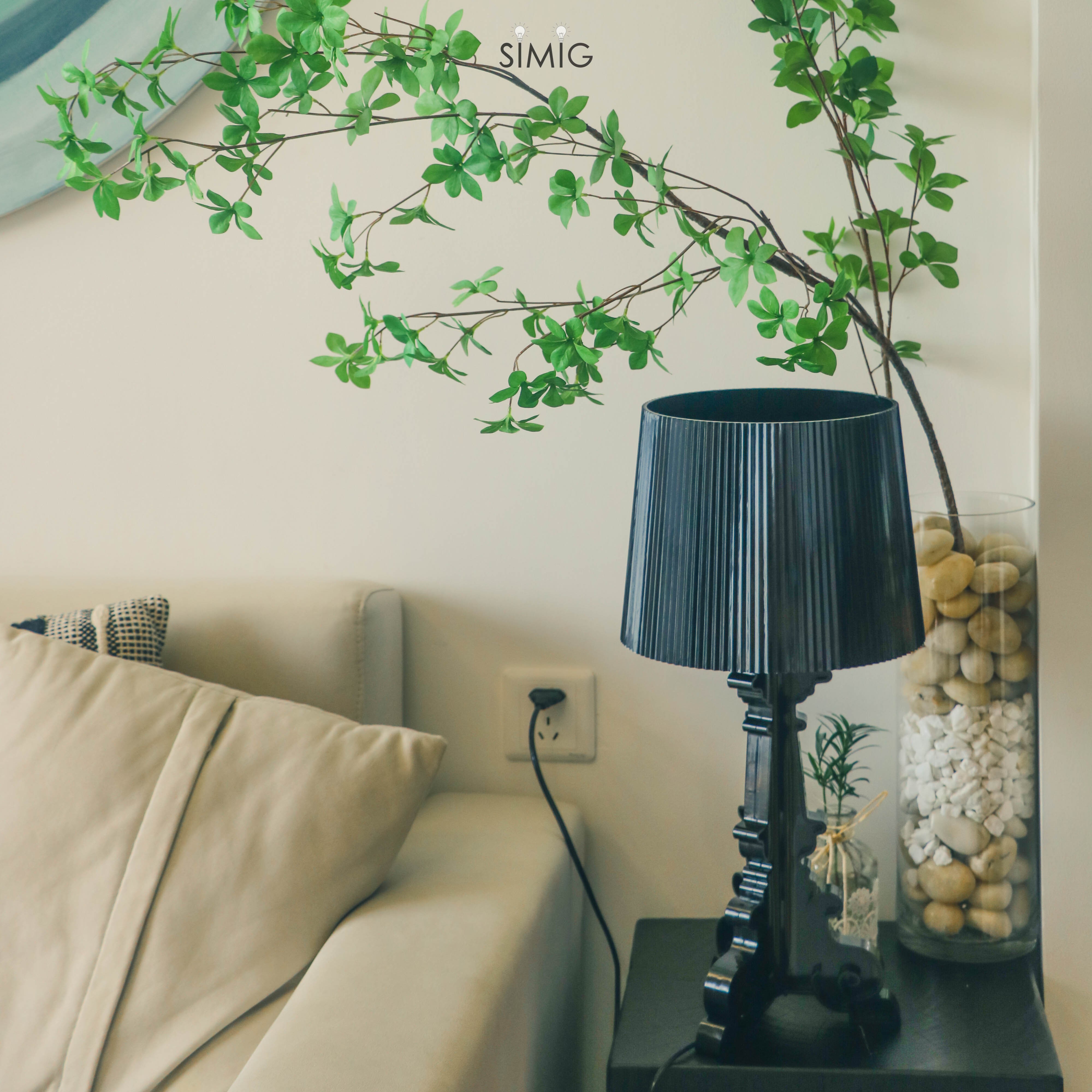 Baroque Style Acrylic Bourgie Table Lamp For Bedroom